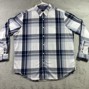 American Eagle Outfitters Shirt Adult XXL 2XL Plaid Classic Fit Casual LS Pocket